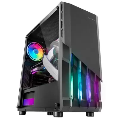 Mars Gaming MC-X2 FRGB USB 3.0 Schwarz mit Fenster