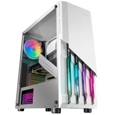Mars Gaming MC-X2 FRGB USB 3.0 Weiß mit Fenster