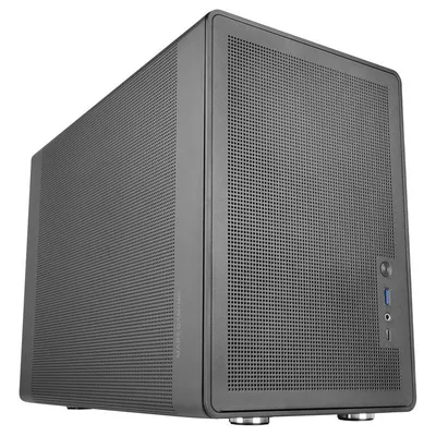 Mars Gaming Mc-xpro MicroATX Mini-Tower mit 120-mm-Lüfter, PSU ATX- und SFX-Kompatibilität, USB-C, Schwarz