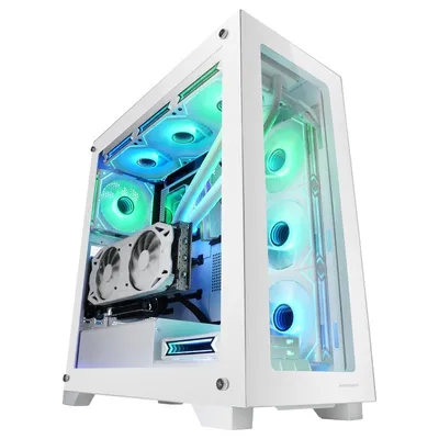 Mars Gaming MC-XP Custom Tower doppelt gehärtetes Glas USB 3.0 weiß