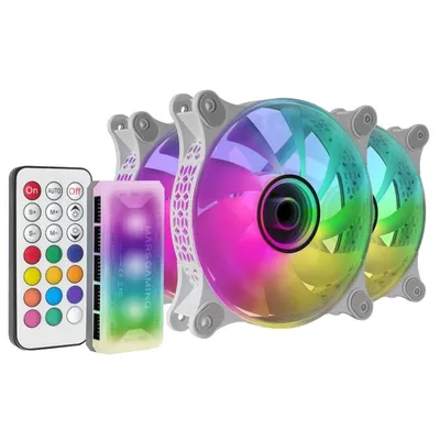 Mars Gaming MF-3DKIT Kit 3 ARGB-Lüfter 12 cm Infinity Mirror Weiß