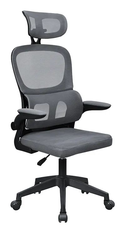 Mars Gaming Mgc-ergopro Ergonomischer Stuhl, Lordosenstütze, atmungsaktives Netzgewebe, Höhe 120 – 130 cm, Grau