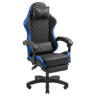 Mars Gaming MGC-X Racing Gaming-Stuhl aus Kunstleder, Fußstütze, Lordosenstütze, 120 kg