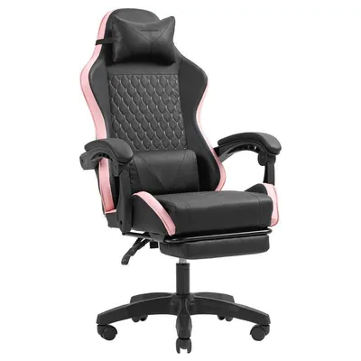 Mars Gaming MGC-X Racing Gaming-Stuhl aus Kunstleder mit Fußstütze und Lordosenstütze, 8 cm Höhe