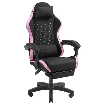 Mars Gaming MGC-X Fabric Racing Gaming-Stuhl, verstellbare Rückenlehne, Fußstütze und Lordosenstütze