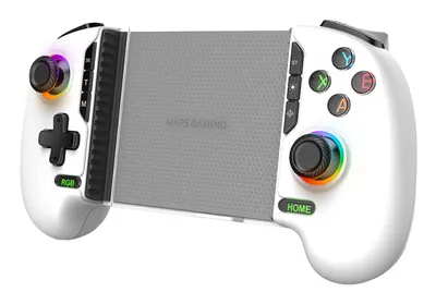 Gamepad Bluetooth Mars Gaming MGPXPRO 2en1 Bis zu 7" PS4/Switch/PC/Android/iOS Weiß
