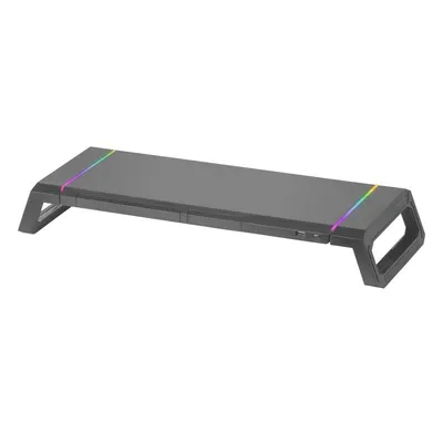 Mars Gaming MGS-One Monitorständer Chroma RGB, verstellbare Größe, Schwarz