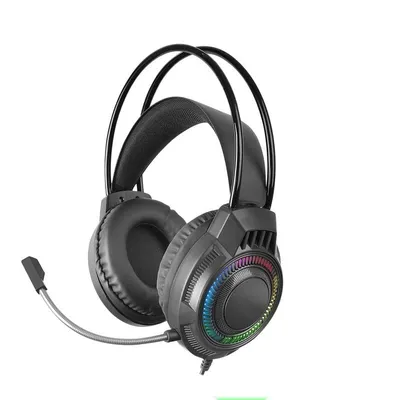 Mars Gaming MH124 FRGB Gaming-Headset, flexibles Mikrofon, Lautstärkeregelung, Multiplattform, Schwarz