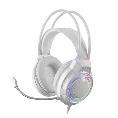 Mars Gaming MH124 FRGB Gaming-Headset, flexibles Mikrofon, Lautstärkeregelung, Multiplattform, weiß