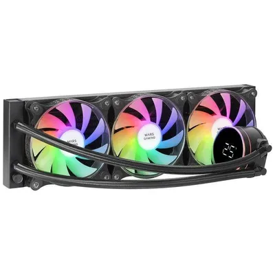 Refrigeración Líquida Mars Gaming ML-LCD360 360mm 3 Lüfter ARGB LCD-Display