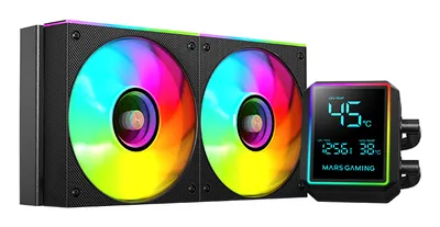 Refrigeración Líquida Mars Gaming ML-LCDPRO240 240mm 2 Lüfter ARGB LCD