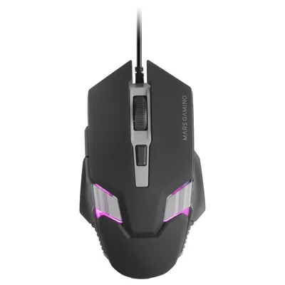 Mars Gaming MMM024 RGB Flow Gaming-Maus, optischer Sensor, 4000 DPI, schwarz