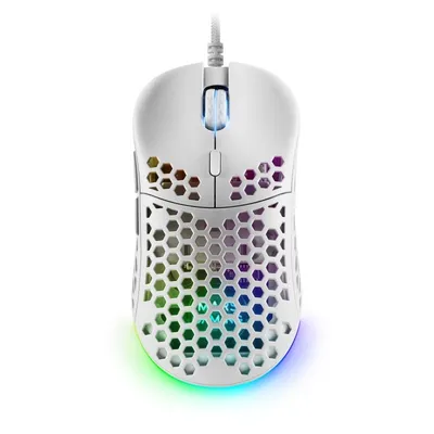 Mars Gaming MM55W RGB-Gaming-Maus 12800 DPI Weiß