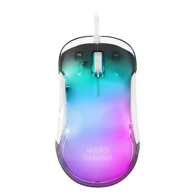 Mars Gaming MMGLOWW RGB Gaming Maus 12800 DPI Weiß