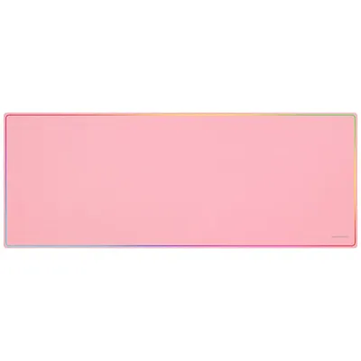 Mars Gaming mmp224 Gaming-Mauspad XXL 88x33cm Regenbogendesign Naturkautschuk und Nanotextil rosa