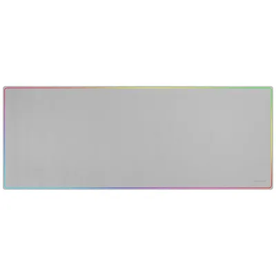 Mars Gaming mmp224 Gaming-Mauspad XXL 88x33cm Regenbogendesign Naturkautschuk und Nanotextil weiß