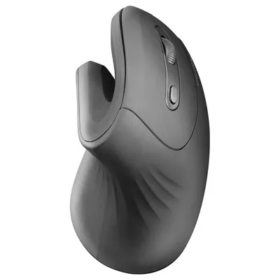Mars Gaming MMW-ERGOPRO Vertikale kabellose Maus, 3200 DPI, kabelloser Empfänger, 2,4 GHz, Schwarz