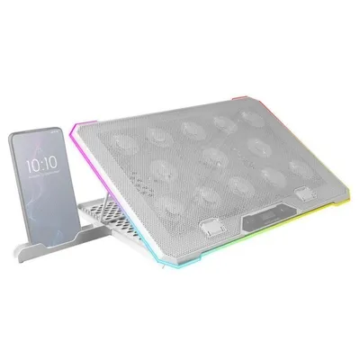 Mars Gaming MNBC13 ARGB-Kühlbasis für Laptops bis zu 17 Zoll, Weiß