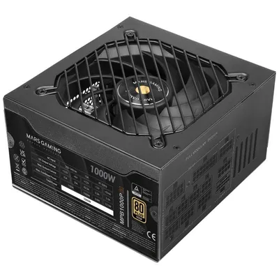Mars Gaming Mpb1000sim Modulares Netzteil ATX 3.1 1000W 80 Plus Gold Schwarz
