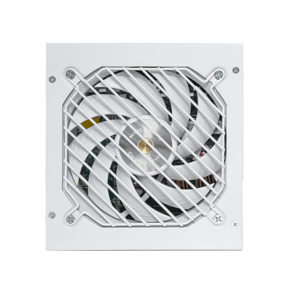 Mars Gaming MPB1000SI 1000W ATX PC-Netzteil, 7 Jahre Garantie, 80Plus Gold, 90 % Weiß