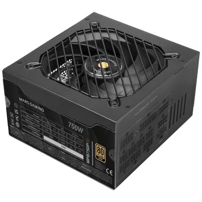Mars Gaming MPB750PSI 750W ATX 3.1 PCIe 5.1 80 Plus Gold Netzteil - Schwarz