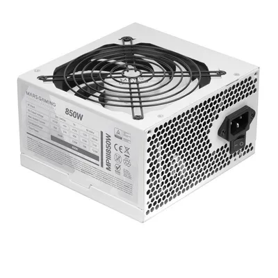 Mars Gaming MPIII850 PC-Netzteil ATX 850W 5 Jahre Garantie 85% Ai-rpm Effizienz weiß