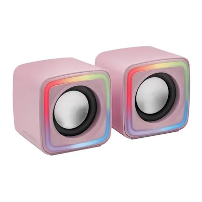 Mars Gaming MSCUBEP RGB DSP 8W rosa Gaming-Lautsprecher