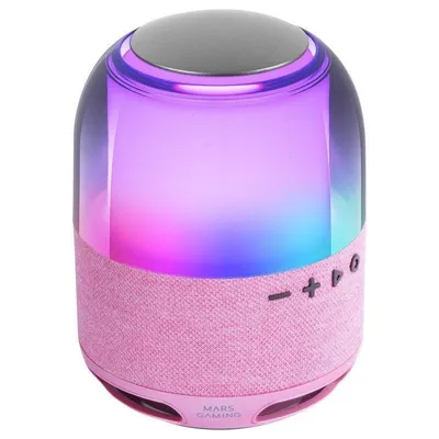 Mars Gaming MS-Flow Tragbarer Bluetooth 5.3 RGB-Lautsprecher 15 W Rosa