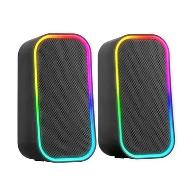 Mars Gaming MS-OM RGB Gaming-Lautsprecher 20 W Bluetooth 5.3 Box Lautstärkeregler Schwarz