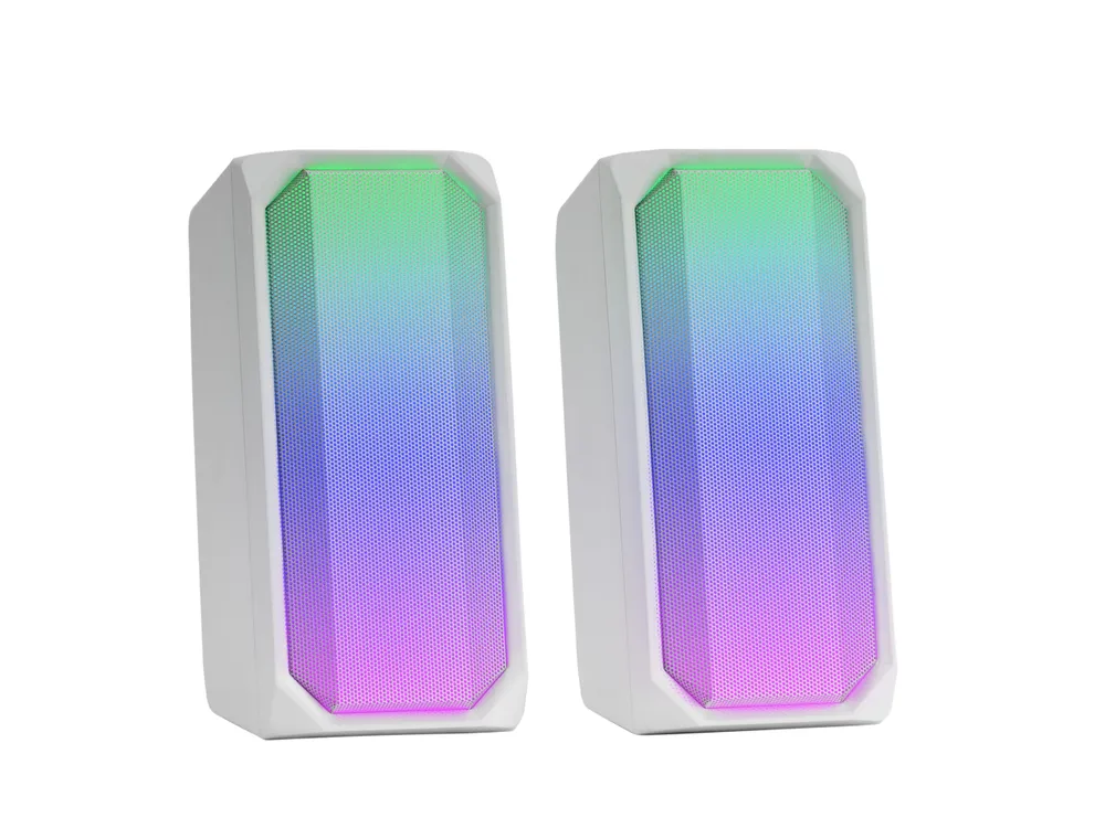 Mars Gaming MSRGB-Lautsprecher 2.0 Bluetooth RGB Weiß