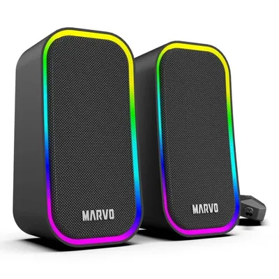 Lautsprecher Marvo SG-285 Havoc20 Kabelgebunden 6W mit Beleuchtung und Scroll-Regler