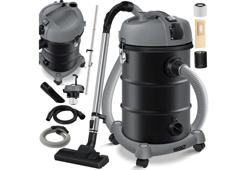 MASKO Industriesauger, 2300 W, 6IN1 Industriestaubsauger Staubsauger Nass Trocken Sauger