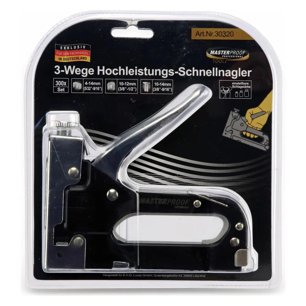 MASTERPROOF 3-Wege Hochleistungs Nagler