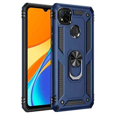 Handyhülle Max Power Digital Magnetisch Silikon Polycarbonat Ring Schwarz für Xiaomi Redmi 9C