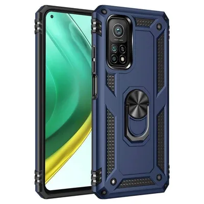 Handyhülle Max Power Digital Magnetisch Silikon Polycarbonat Schwarz Ring für Xiaomi Mi 10T/10T Pro 5G