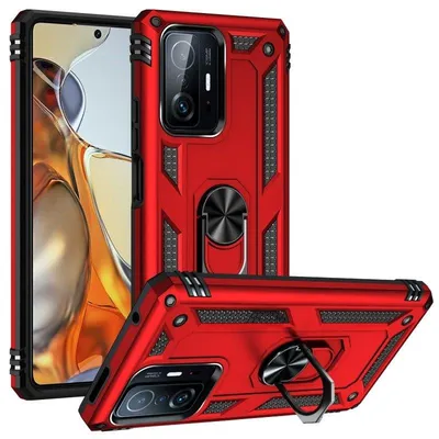 Handyhülle Max Power Digital Magnetisch Silikon Polycarbonat Schwarz Ring für Xiaomi Mi 11T/11T Pro