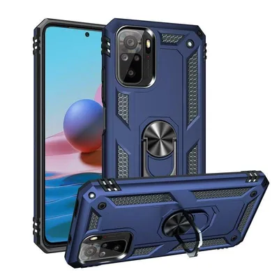 Handyhülle Max Power Digital Magnetisch Silikon Polycarbonat Schwarz Ring für Redmi Note 10s/Note 10