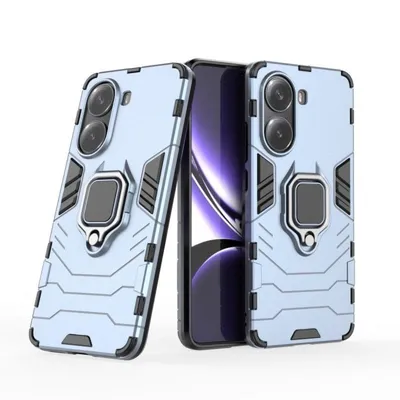 Funda para móvil Max Power Digital Magnethülle Silikon Blau mit Ringstandfunktion für Xiaomi Poco X7 Pro