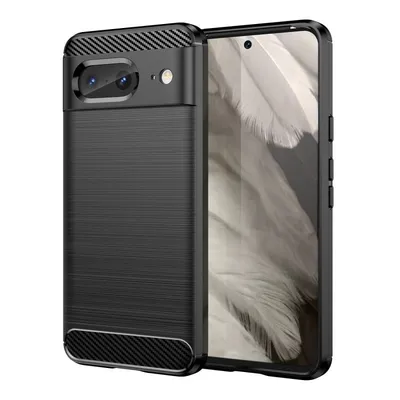 Max Power Digital Carbon Fiber Case für Google Pixel 8, stoßfestes schwarzes Silikon