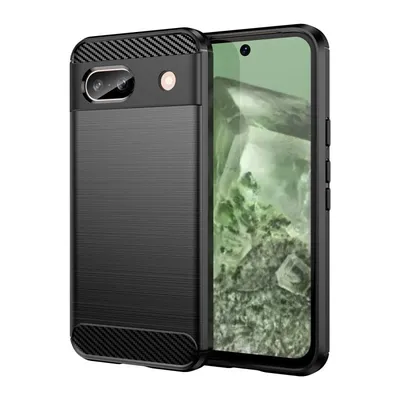 Max Power Digital Carbon Fiber Case für Google Pixel 8a, stoßfeste schwarze Silikonhülle