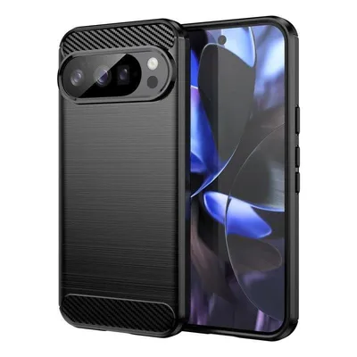 Hülle für Handy Max Power Digital Carbonfaser Stoßfest Silikon Schwarz für Google Pixel 10 / 10 Pro