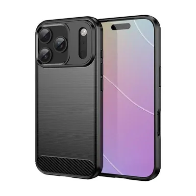 Handyhülle Max Power Digital Carbonfaser Stoßfest Silikon Schwarz für iPhone 17 Pro