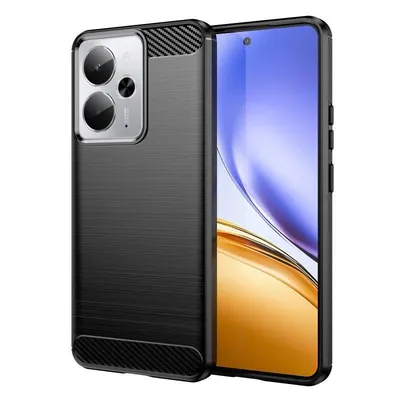 Handyhülle Max Power Digital Carbonfaser Stoßfest Silikon Schwarz für Realme 14/14t
