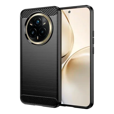 Handyhülle Max Power Digital Carbonfaser Stoßfest Silikon Schwarz für Realme 14 Pro Plus