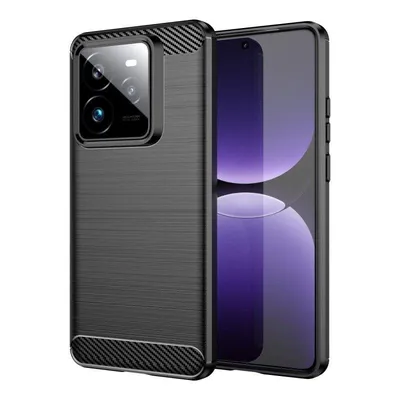 Funda für Handy Max Power Digital Carbonfaser Stoßfest Silikon Schwarz für Realme GT 7 Pro