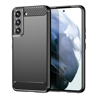 Max Power Digital Carbon Fiber Hülle für Samsung Galaxy S22 Stoßfestes schwarzes Silikon-Handy
