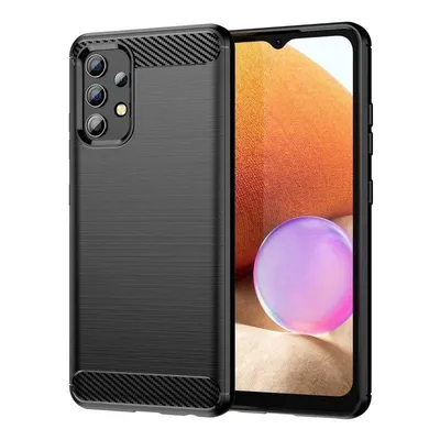 Handyhülle Max Power Digital Samsung Galaxy A32 4G Carbonfaser Stoßfest Schwarz