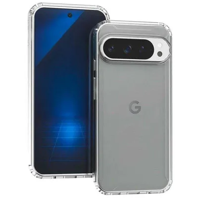 Handyhülle Max Power Digital Stoßfest Transparent Silikon Klar Verstärkte Ecken für Google Pixel 10 / 10 Pro