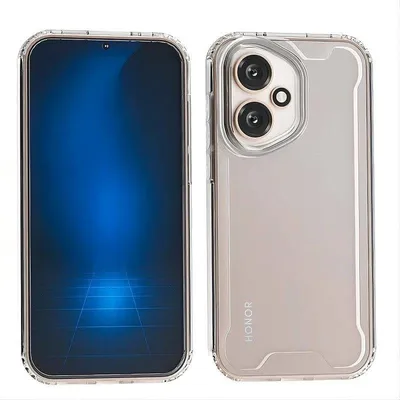 Handyhülle Max Power Digital Stoßfest Transparent Silikon Klar Verstärkte Ecken für Honor 400