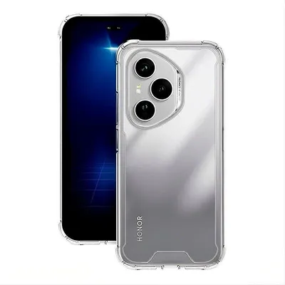 Handyhülle Max Power Digital Stoßfest Transparent Silikon Klar Verstärkte Ecken für Honor 400 Pro